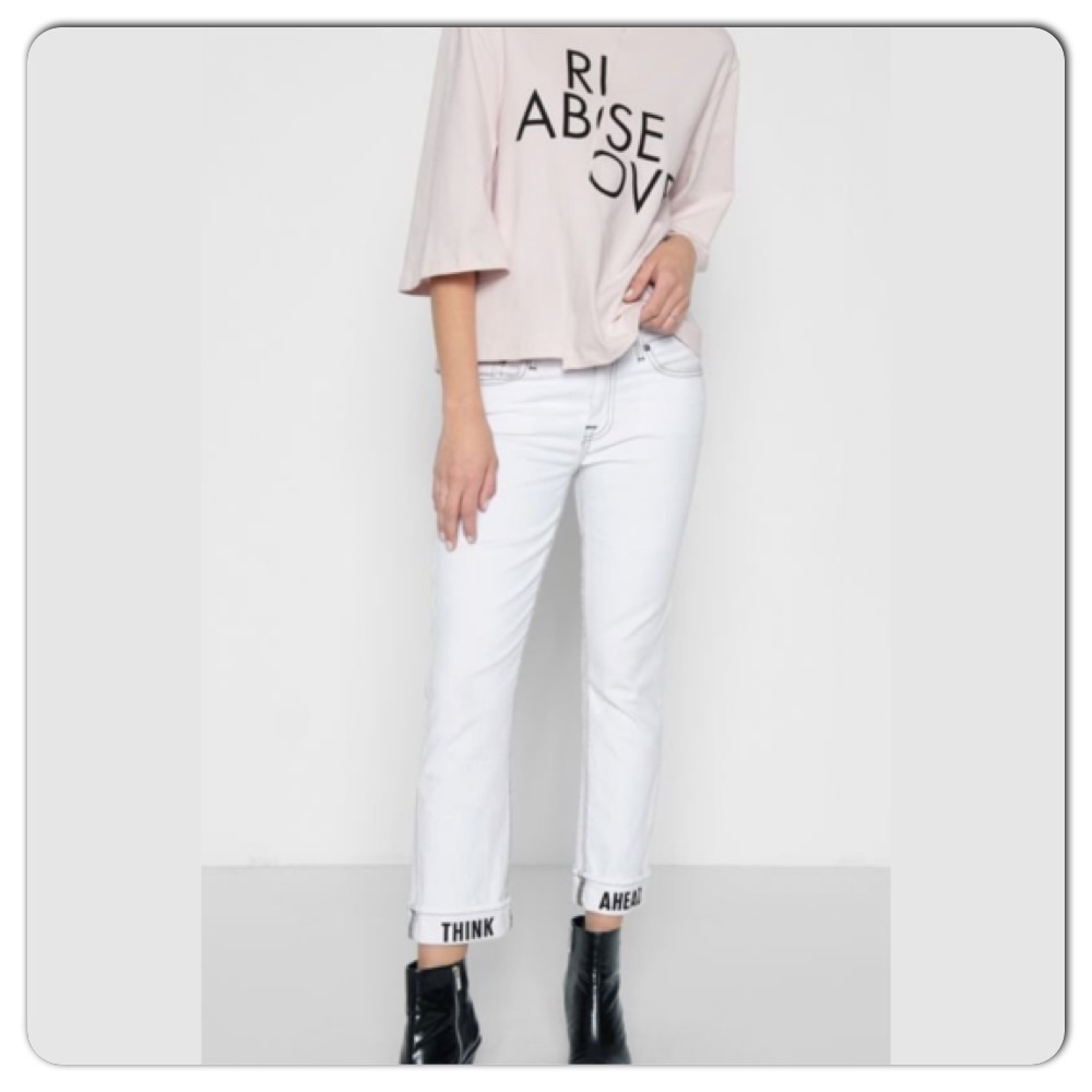 7 for all mankind white high waist Dylan size 27